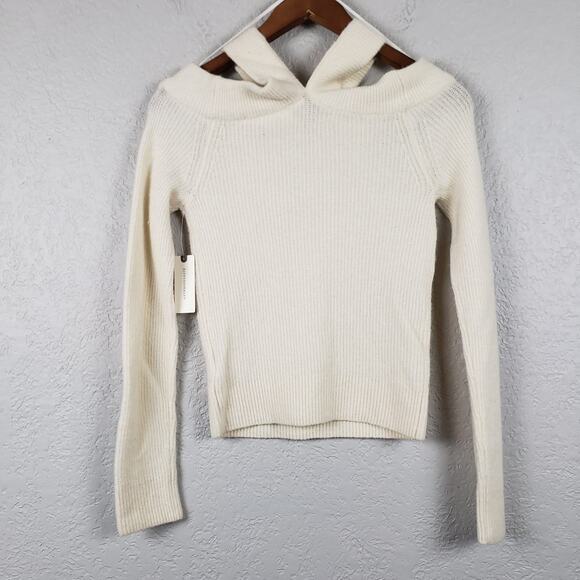 NEW! Moth Anthropologie Halter Off Shoulder Sweater - XS - Picture 4 of 6